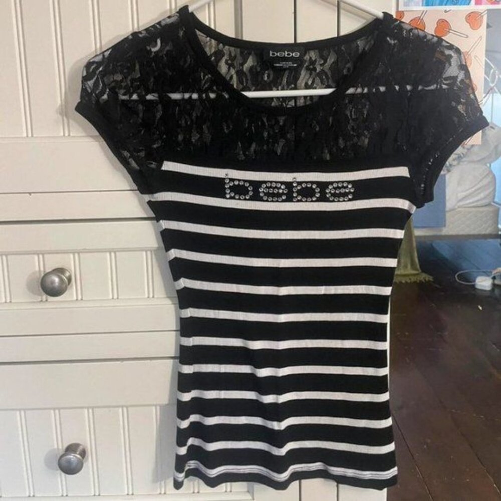 ISO VINTAGE BEBE TOP Size XL 💎